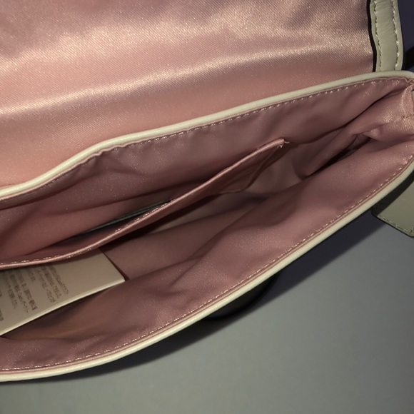 NWT Authentic Coach Purse Woven Leather Cream - Picture 7 of 12